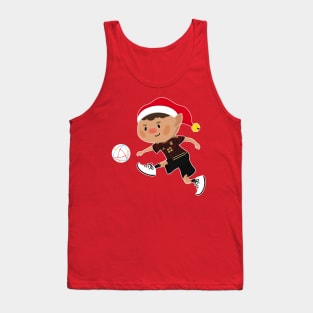 Germany football Christmas elf. Football World Cup soccer T-Shirt Tank Top